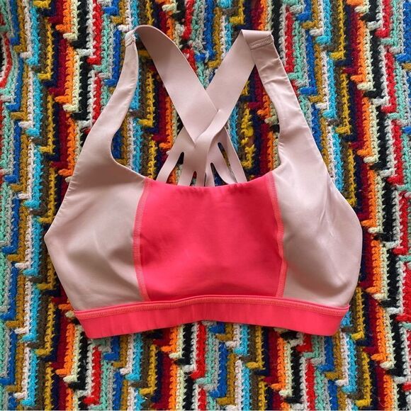 - Sweaty Betty Circuit Sports Bra Pink Racerback Medium - Picture 4 of 6